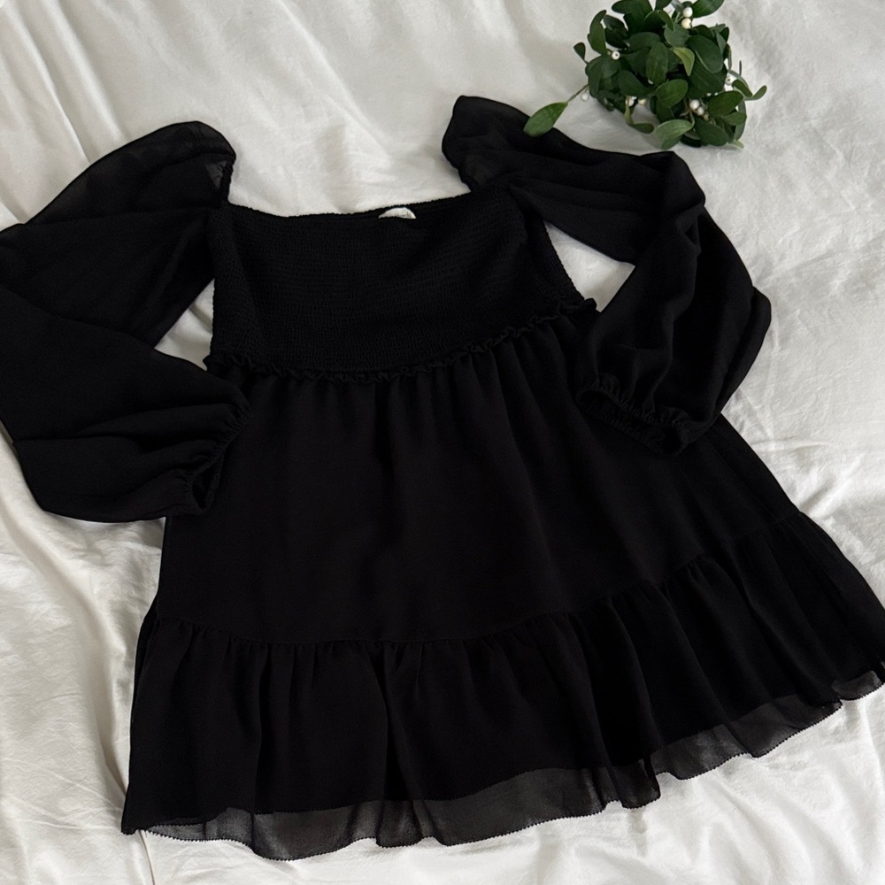 Wilfred Black Textured Dress